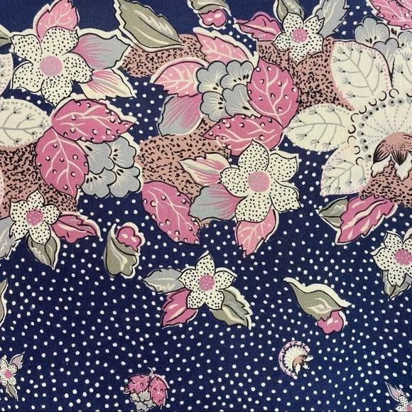 Vintage 80s Floral Printed Button Down Blouse Shoulder Pads Womens Plus Size 1X - Picture 5 of 15